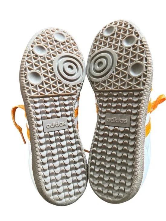 Adidas Samba Women’s White Equipment Orange Sneakers Size 6.5 - Picture 2 of 5